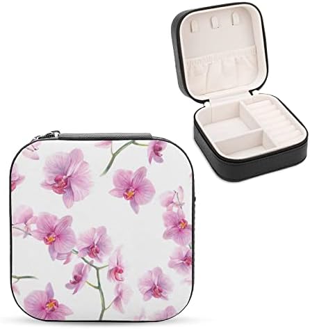 Flores de orquídeas da caixa de jóias Nahan Blossom Viagem Jóias de jóias Caixa de armazenamento de jóias para colares