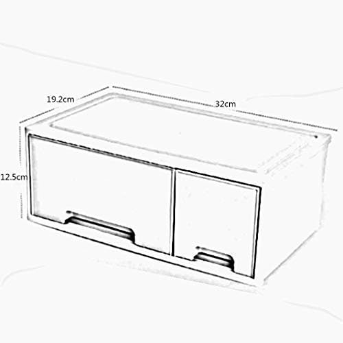 Caixa de armazenamento cosmético caixa de armazenamento cosmético gaveta de plástico tipo de batom do tipo de pele Caixa de empilhamento