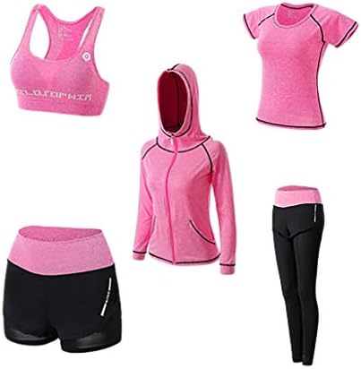 Definir roupas de ioga inverno 5pcs academia de traje feminino de fitness roupas de fitness roupas femininas femininas e conjuntos VETEMENT 2022