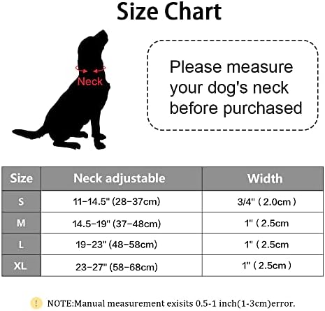Colar de cachorro reflexivo TDTOK para cães pequenos médios grandes com neoprene macio respirável acolchoado, colar de cão de nylon durável e ajustável com metal, pescoço de forma: 11 '-27' '