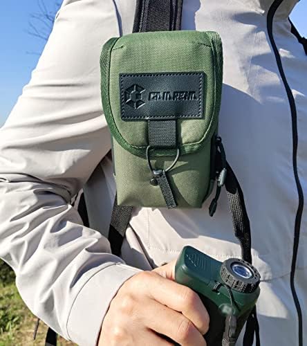 Bolsa Molle Tactical Gaiaiana para Fandfinder & Cellphone, Alça de ombro de Mochila e Acessório Anexado para Correia para Finder Range Finder, equipamento externo para caminhada de pesca Trekking