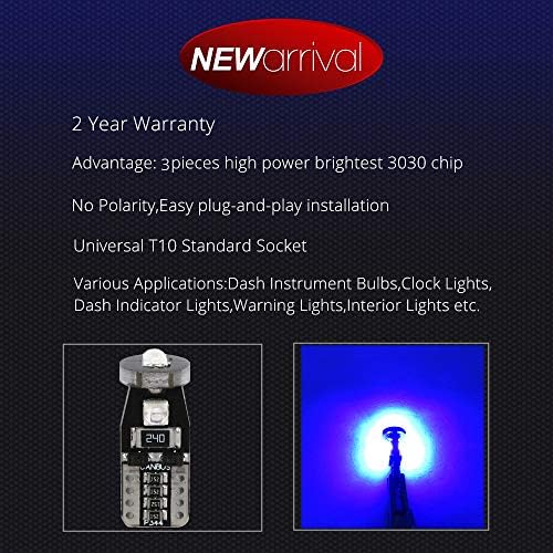 WLJH High Blue Blue Blue 12V Painel de instrumentos Bedage Speedometer Speedometer Kits completos lâmpadas LED Kits