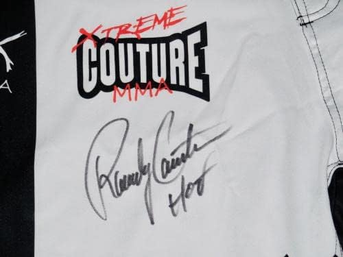 Randy Couture autografou o MMA lutando com troncos/shorts - JSA COA! - Jerseys e troncos autografados do UFC