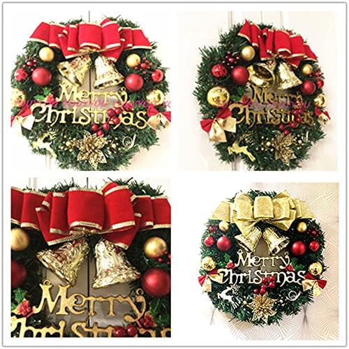 Christmas Wreath Christmas Decoration Supplies Hotel Janela Decorações de Natal Greante com bateria com luzes de cordas LED