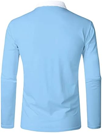 Camisas de pólo para homens combinando moda combinando com camisa de lapela de lapela de lapela de camisa de duas cores de duas