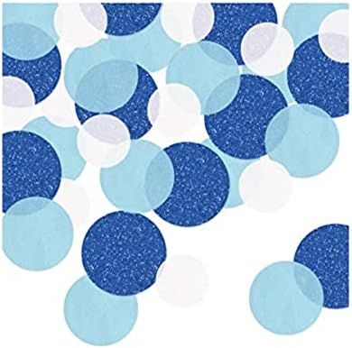 Blue Glittery Dots Confetti - 1 pc.