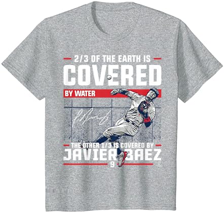 Javier Baez coberto por camiseta - vestuário