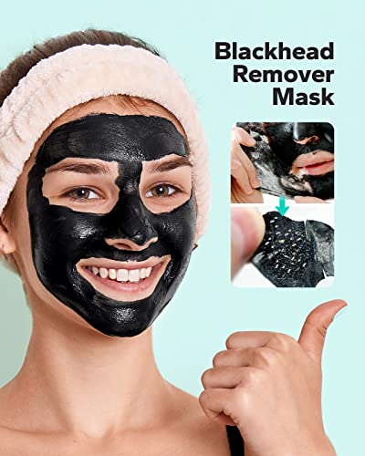KOMOKO Blackhead Remover Máscara, retire a máscara facial para homens e mulheres, máscara facial a carvão para limpeza profunda,
