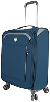 Mia Toro M1133-20in-Blue Itália Viaggio Softside Spinner 20 de mão, azul, tamanho único