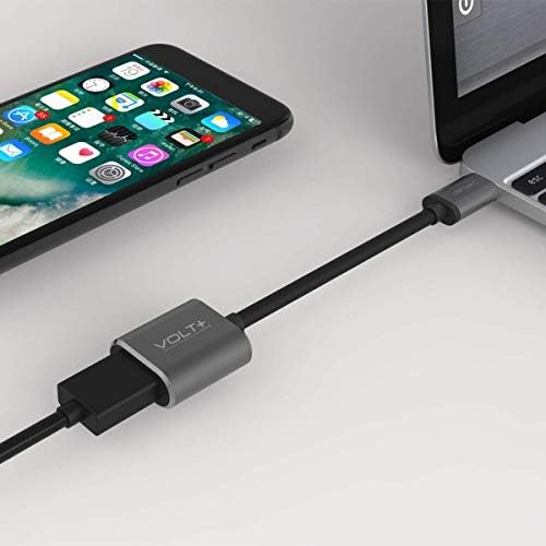 O adaptador PRO USB-C USB 3.0 Compatible com o seu adaptador JBL Live NC+ TWS OTG permite dados completos e dispositivo USB Up 5 Gbps! [Gunmetal Gray]