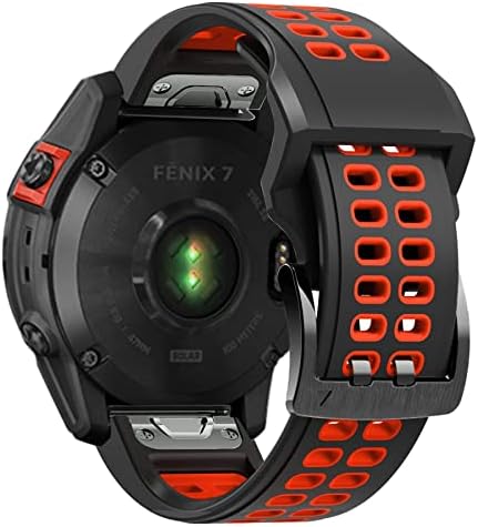 Lapps Silicone Watch Band Compatível com Fenix ​​6/Fenix ​​6 Pro Watch Wrist Strap, 22mm Quickfit Watch Band para Fenix ​​7/Fenix ​​5