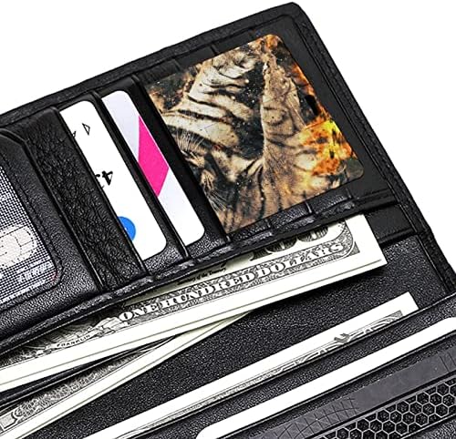 Tigre com incêndio USB Memory Stick Business Flash-Drives Cartão de crédito Cartão bancário da forma de cartão bancário