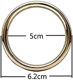 3Dancraftit redonda o anel de 2 / 50mm de liga de zinco para fivela de fivela bolsas de correia para fazer hardware, substituição