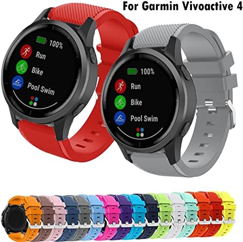 Davno 22mm Silicone tire para Garmin Venu 2/Vivoactive 4 Smart Watch Band Sports SPORTS para Garmin Vivoactive 4 Correa