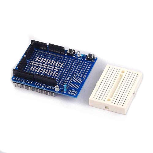 5PCS UNO Protoshield Prototype Expansion Board com Syb-170 Mini Breadboard Baseado Uno Protoshield