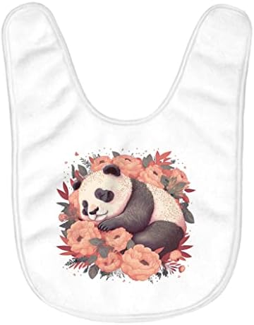 Babadores de bebê panda rosa - babadores de alimentação de bebê panda - babadores fofos para comer