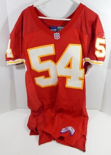 1997 Chefes de Kansas City Tracy Simien 54 Jogo emitido Red Jersey 46 DP32080 - Jerseys de Jerseys usados ​​da NFL não assinada