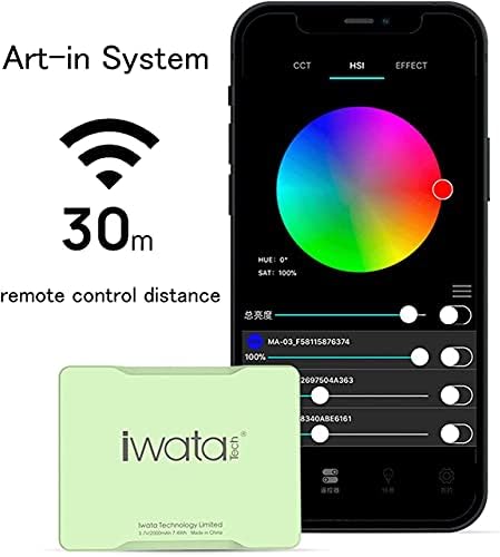IWATA GM1PRO RGB Pocket Pocket Clip-On Shooting Light Fin LED Light Light App Controle remoto CRI95+ IP55 Impervenção de água