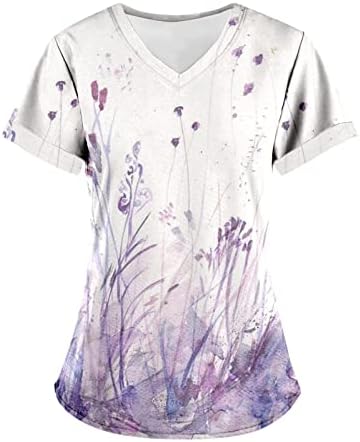 Camisa de Páscoa feminina Tops fofos engraçados para mulheres mulheres moda casual v pesco