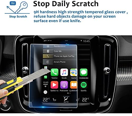 FITP LFOTPP PARA 2019 V*OLVO XC40 8,7 polegadas Sensus Navigation System Center Touch Screen Protector, Protetor de tela