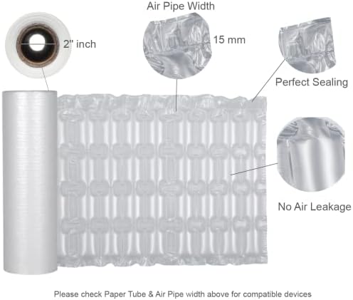 Soltech inflável quatro fileiras de filmes de bolhas de amortecimento rolos de embrulho | Perfurado, fácil de rasgar