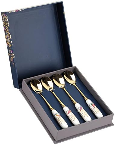 Portmeirion Home & Gifts Chelsea Tea Spoons Conjunto de 4, 15 cm, multicoloria