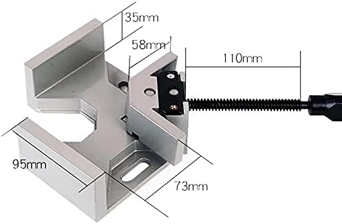 Zyzmh canto de canto 90 ângulo reto Crampo de madeira torneira de madeira soldagem de metal de madeira Multifunction Ferramentas