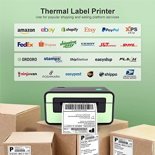 Impressora de etiqueta térmica Polono, impressora de etiqueta PL60 4x6 para pacotes de remessa, fabricante de etiquetas térmicas, compatível com , eBay, Etsy, Shopify, FedEx, UPS, etc.