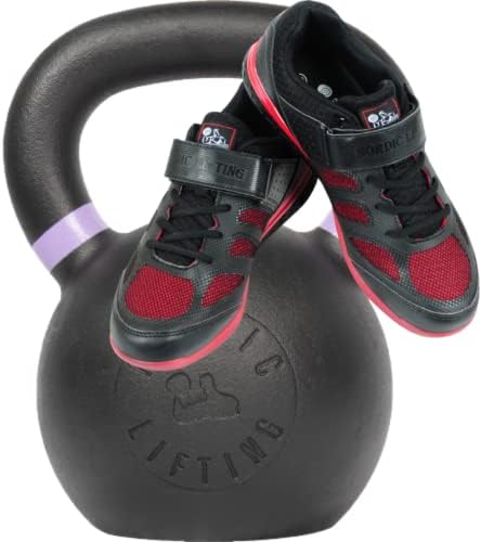 Kettlebell - pacote de 44 lb com sapatos Tamanho Venja 9.5 - Black Red