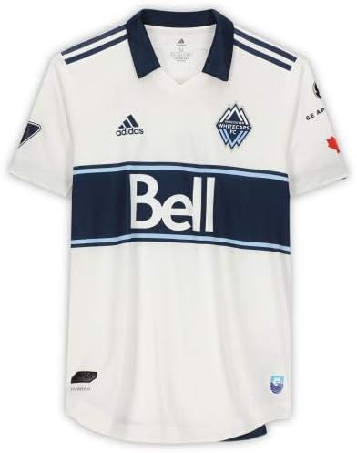 Lucas Cavallini Vancouver Whitecaps FC Autografado Match Usado 9 White Jersey da temporada de 2020 MLS - camisas de