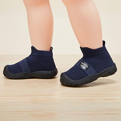 BMCITYBM Sapatos de bebê menina menina tênis de tênis de meia para caminhar correndo ao ar livre atlético