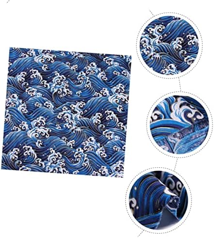 Bestonzon 2pcs estilo ao ar livre Ano de piquenique multiuso decorativo para pano de onda azul do tipo japonês envelhecimento chinês