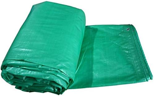 Yqjymfz madrela pesada lona de lona 150g/m² PE Tarpaulina folha de lona verde à prova d'água mais resistente Tarpo para acampamento