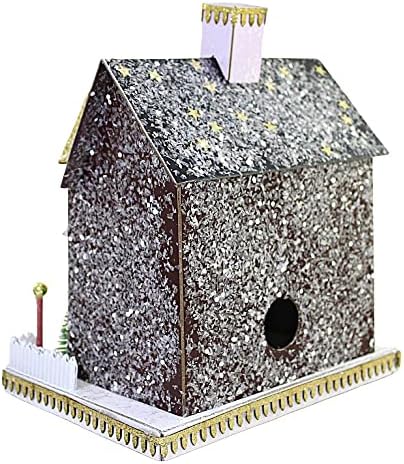 Christmas Royal Nutcracker Cottage Paperboard Village Light Up Retro - 1 Putz Style House Decoração de Natal 10,0 polegadas -