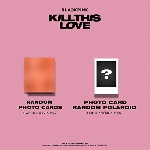 YG Entertainment [Official] Selecione Blackpink 2nd Mini Álbum [Kill This Love] CD+The Box for CD+Photobook+The Lyrics Papers+The