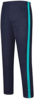 Califh Impex Men's Tracksuit Athletic Sports Casual Full Zipper Gym Runging Sweatshets Blue/Cian