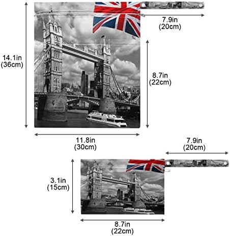 Huxino Sacos de Towe de Towea de Londres da Huxino Bandeira do Reino Unido, Bolsa de Baby Pano Baby Sacos Mãe Bolsa Reutilizável