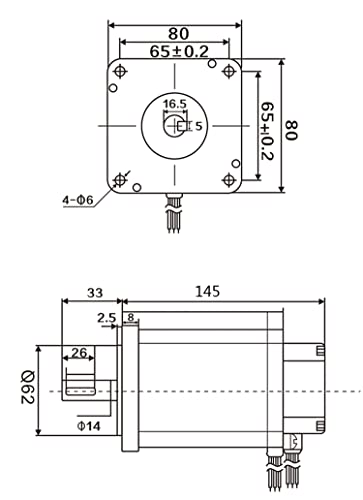 110V/220V 750W Motor BLDC de baixa velocidade com driver e Radio Radio