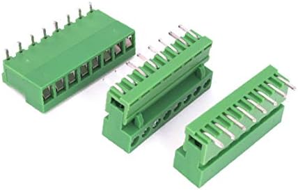 X-DREE 3 PCS AC 300V 10A 8P PINS PCB CONECTOR BLOCO DE PCB TERMINAL DE 5.08MM MUITO GREEN (3 PZAS CA 300 ν 10A 8p Patillas