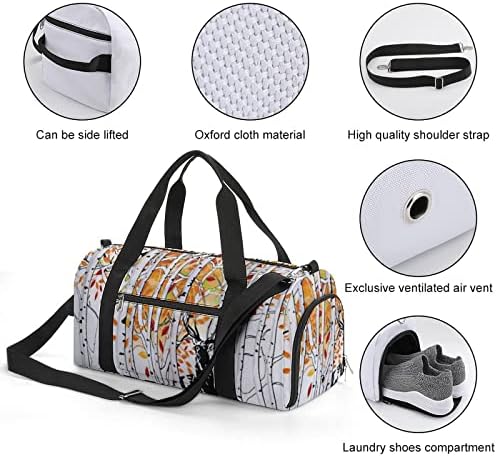 Autumn rena Travel Duffel Bag Gymbag Bags Bolsas de ginástica esportiva Viagem com sapatos Compartamento de sapatos para homens