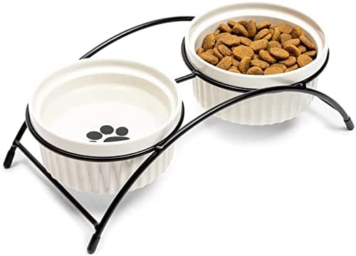 Juvale Ceramic Pet Bowl definido para gatos e cães