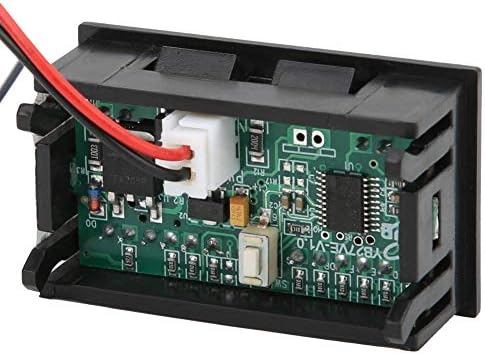 Walfront Digital LED tensão e eletricidade Dual Medidores Testador Monitor de energia Monitor de energia LCD Voltímetro