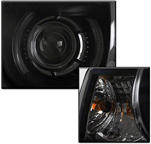 ZMAUTOPTS para 2010-2013 Chevy Camaro CCFL Halo Black/Smoke Projector Faróis de faróis com luzes DRL de LED branco de 6,25