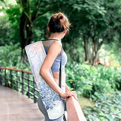 Beauty Snowhland Reana Yoga Mat Bags Full-Zip Yoga Carry Bag para homens, Exercício de ioga transportadora com cinta ajustável