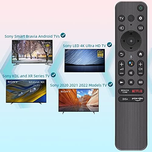 Ctrltv RMF-TX900U Substituiu o ajuste do controle remoto para a Sony Smart TV Bluetooth Remote e Remote para a Sony