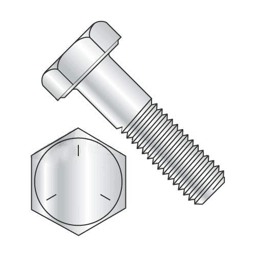 Newport prendedores parafusos hexáticos, grau 5 banhado a zinco, 1/2 -13 x 3 parcialmente rosqueado thread x thread x