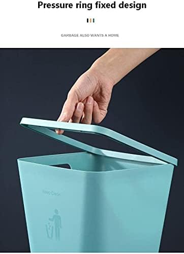Lixo de lixo wxxgy lata de lixo sem tampa de lixo de estilo minimalista pode casa cesta de papel de lixo simples para casa adequado para banheiro/amarelo/sem pressão