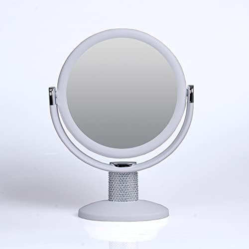 Kesha grande espelho de maquiagem de ampliação dupla com suporte, espelho espelho espelho de mesa espelho espelho cosmético