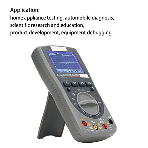 Multímetro de osciloscópio oumefar, 2 em 1 Digital Handheld Osciloscópio de alta precisão 200msps 80MHz Multímetro para testes