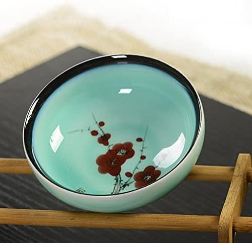 Dodouna 2 PCs criativos pintados à mão de peixe de peixe doméstico Cerâmica Gong Fu Fu Copo Mestre Dróia de Ware Ware Porcelana